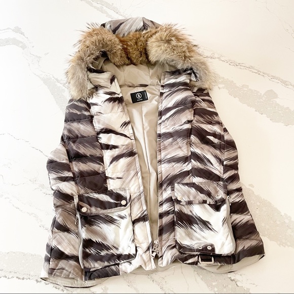 Bogner Jackets & Blazers - Bogner Goose Down Vest with Finnish Asiatic Raccoon Fur Trimmed Hood